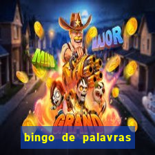 bingo de palavras cha de bebe