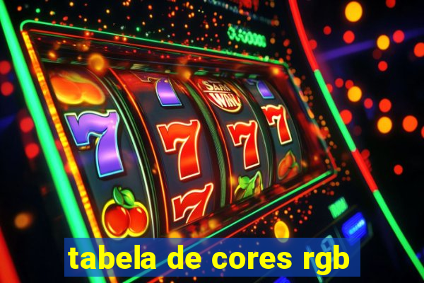 tabela de cores rgb