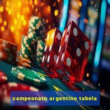 campeonato argentino tabela