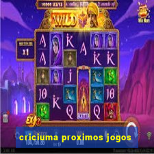 criciuma proximos jogos