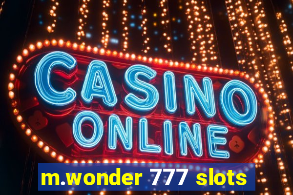 m.wonder 777 slots