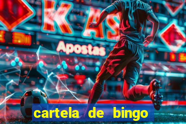 cartela de bingo cha de bebe