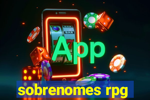 sobrenomes rpg